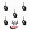 Service Caster 2.25 Inch Bright Chrome Soft Tread Ball Caster - Grip Neck Stem - SCC, 5PK SCC-GN01S214-DCR-BC-5 - alternate 5